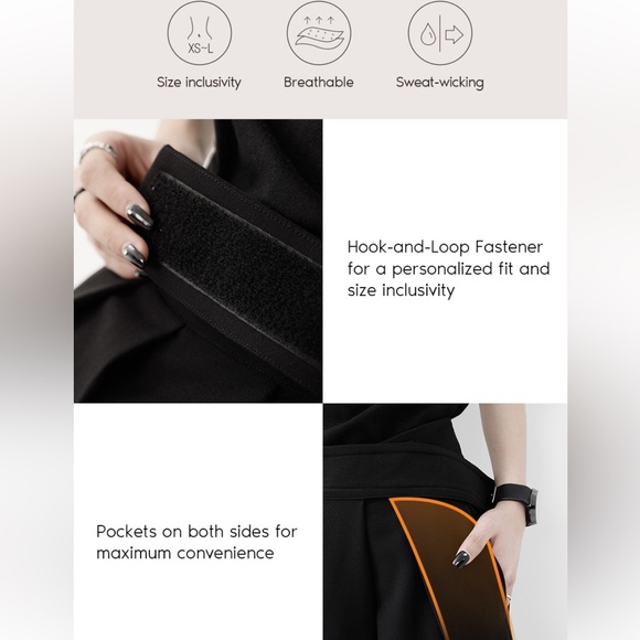 Hook-and-loop fastener wide leg Velcro pants NEW - Picture 4 of 10